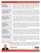 Thumbnail of PDF of Disability Business Case one sheet. 