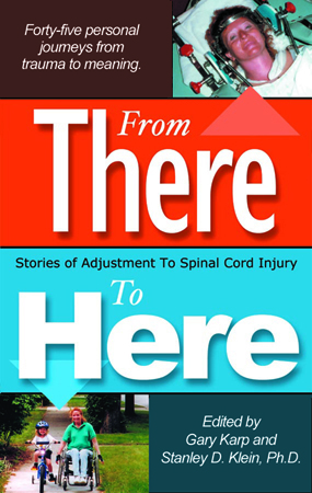 Cover of book, From There To Here, Stories of Adjustment to Spinal Cord Injury